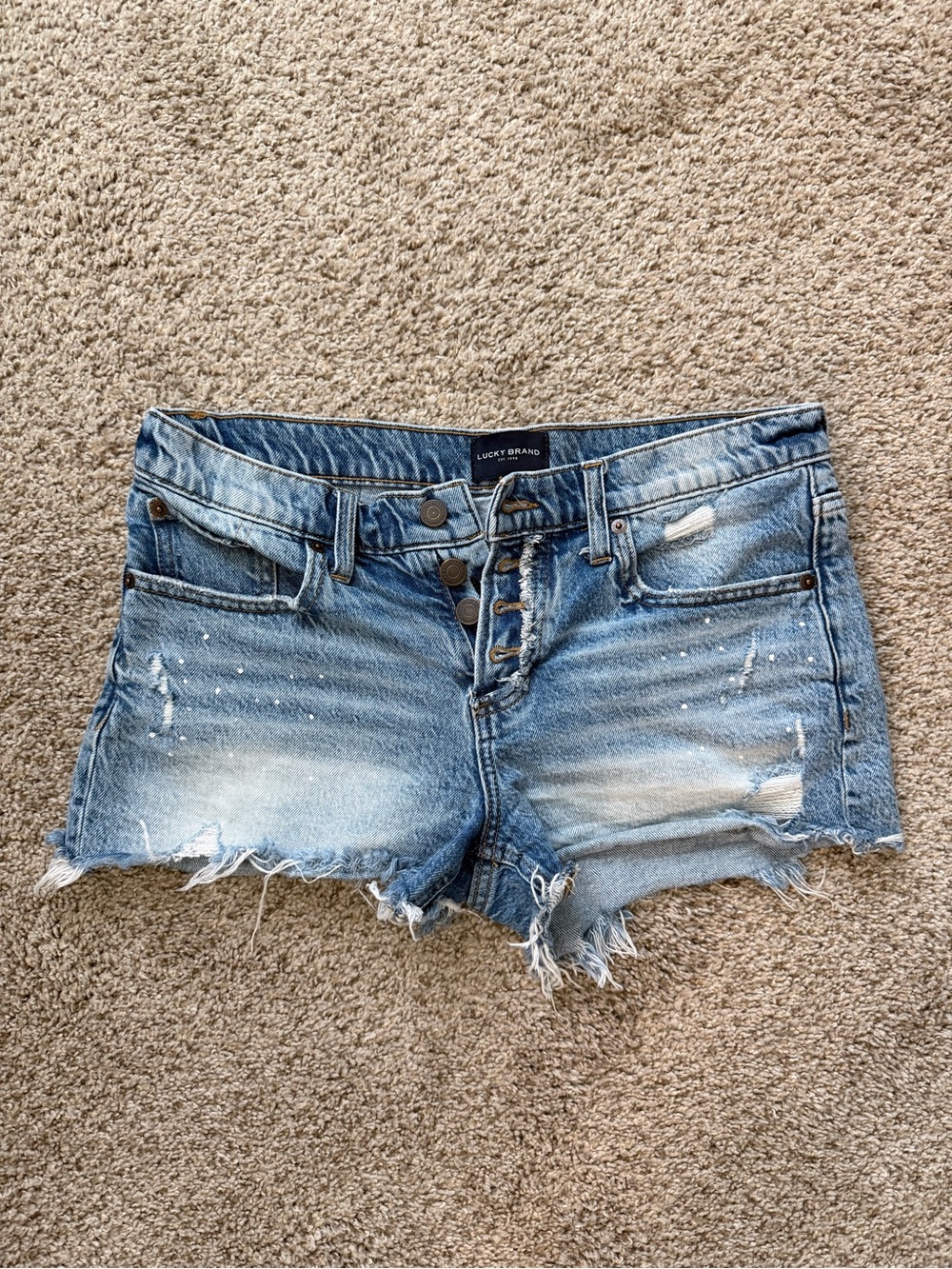 Lucky Brand Denim Boy Mid Rise Shorts